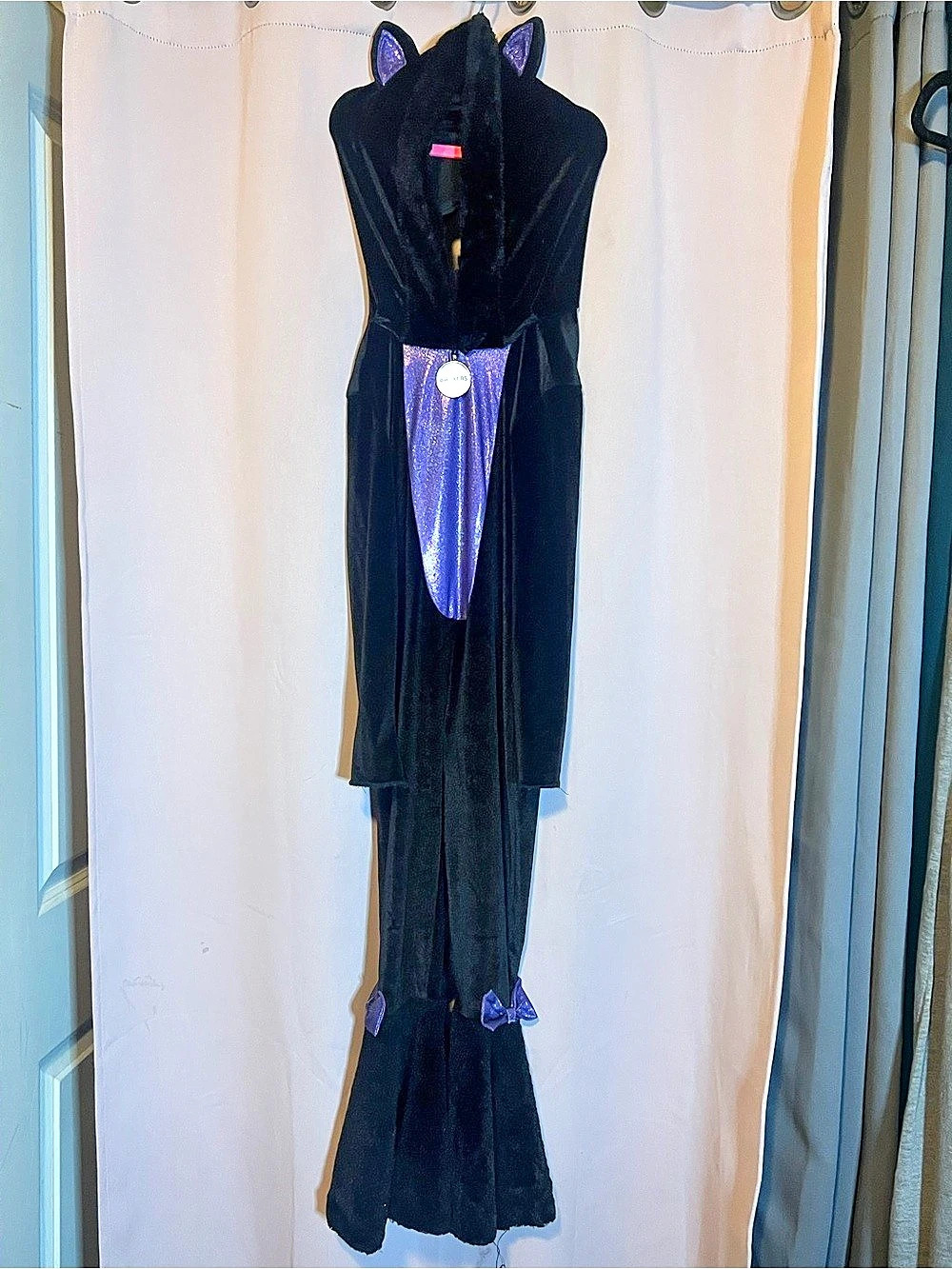 Kids Black & Purple Cat Costume